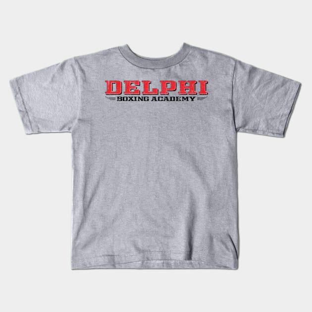 Delphi Boxing Academy (Variant) Kids T-Shirt by huckblade